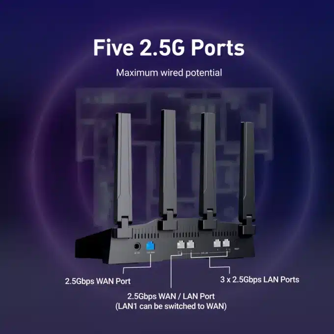 Five Bold Router GL-BE9300 / Flint 3 Tri-band Wi-Fi 7 Home Router | Cryptsec