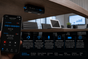 Cryptsec | Black VOX WIFI Listen Remotely from Anywhere